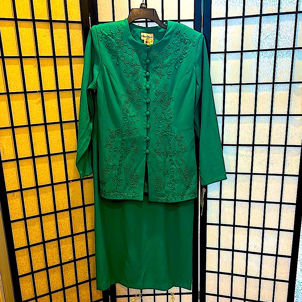 Ultra Dress Collection Green Midi Pencil Dress